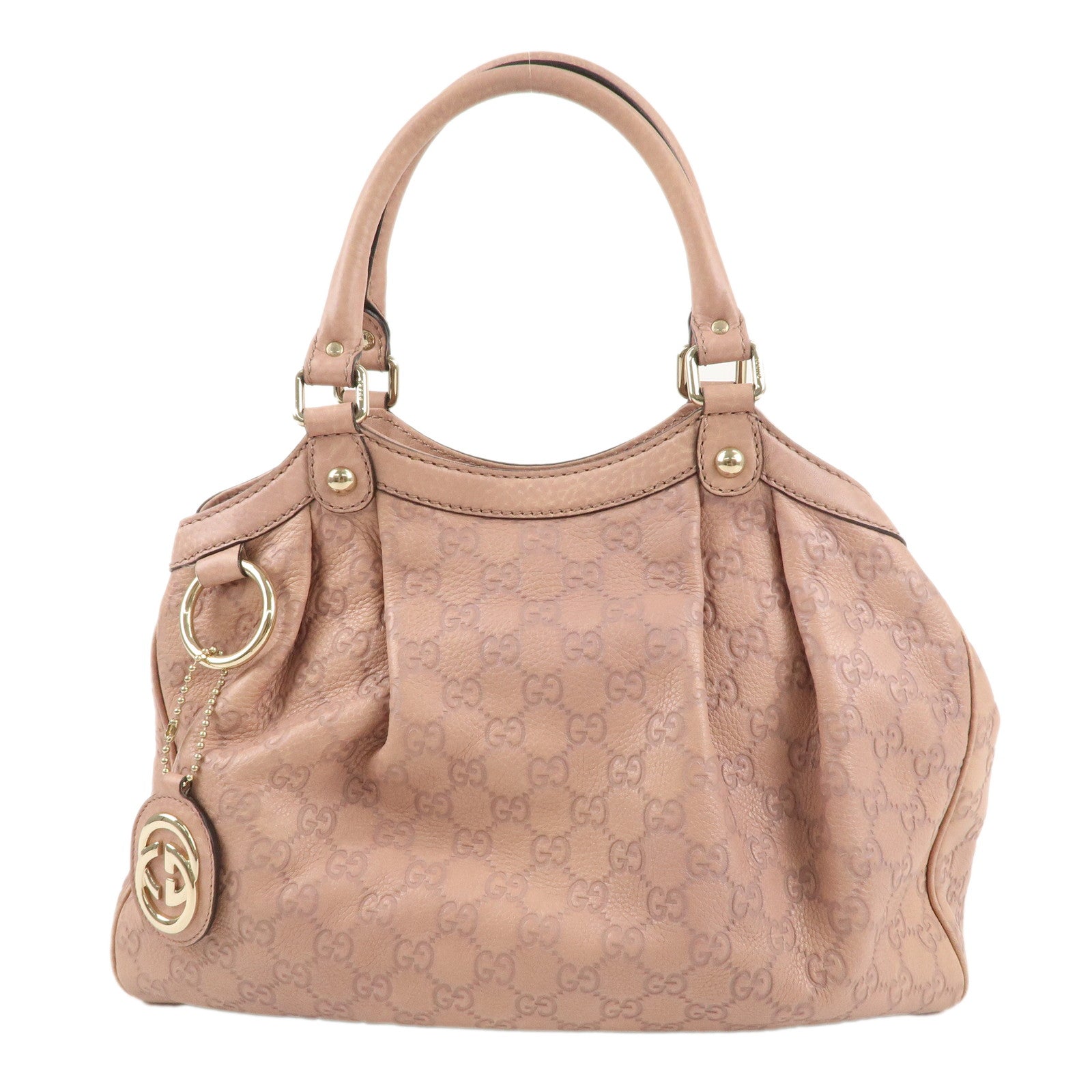 GUCCI-Sukey-Guccissima-Leather-Tote-Bag-Hand-Bag-Pink-211944