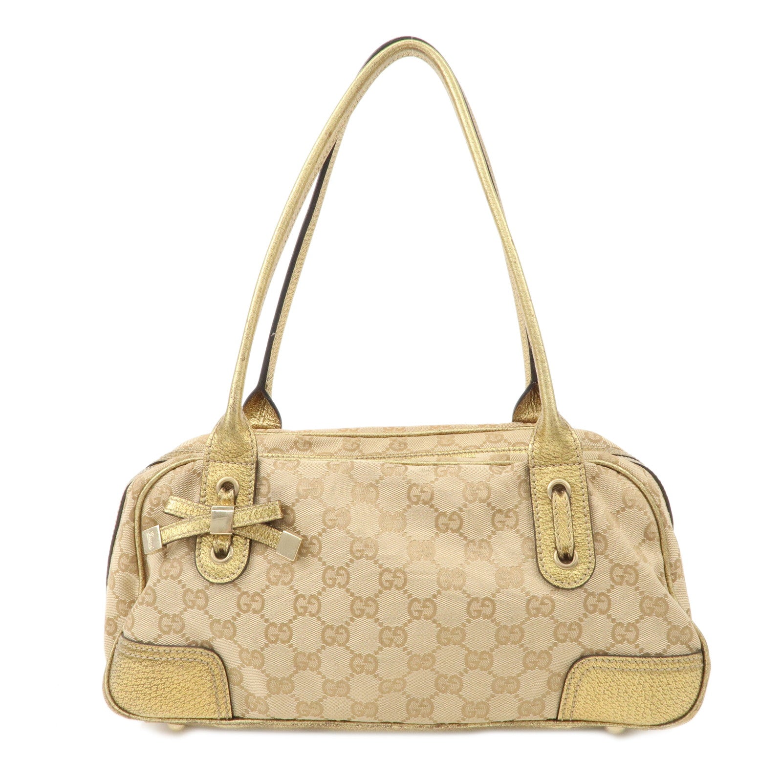 Beige 161720 dct GUCCI Gold Mini Canvas ep vintage luxury Store GG gucci Leather Princy Bag Boston