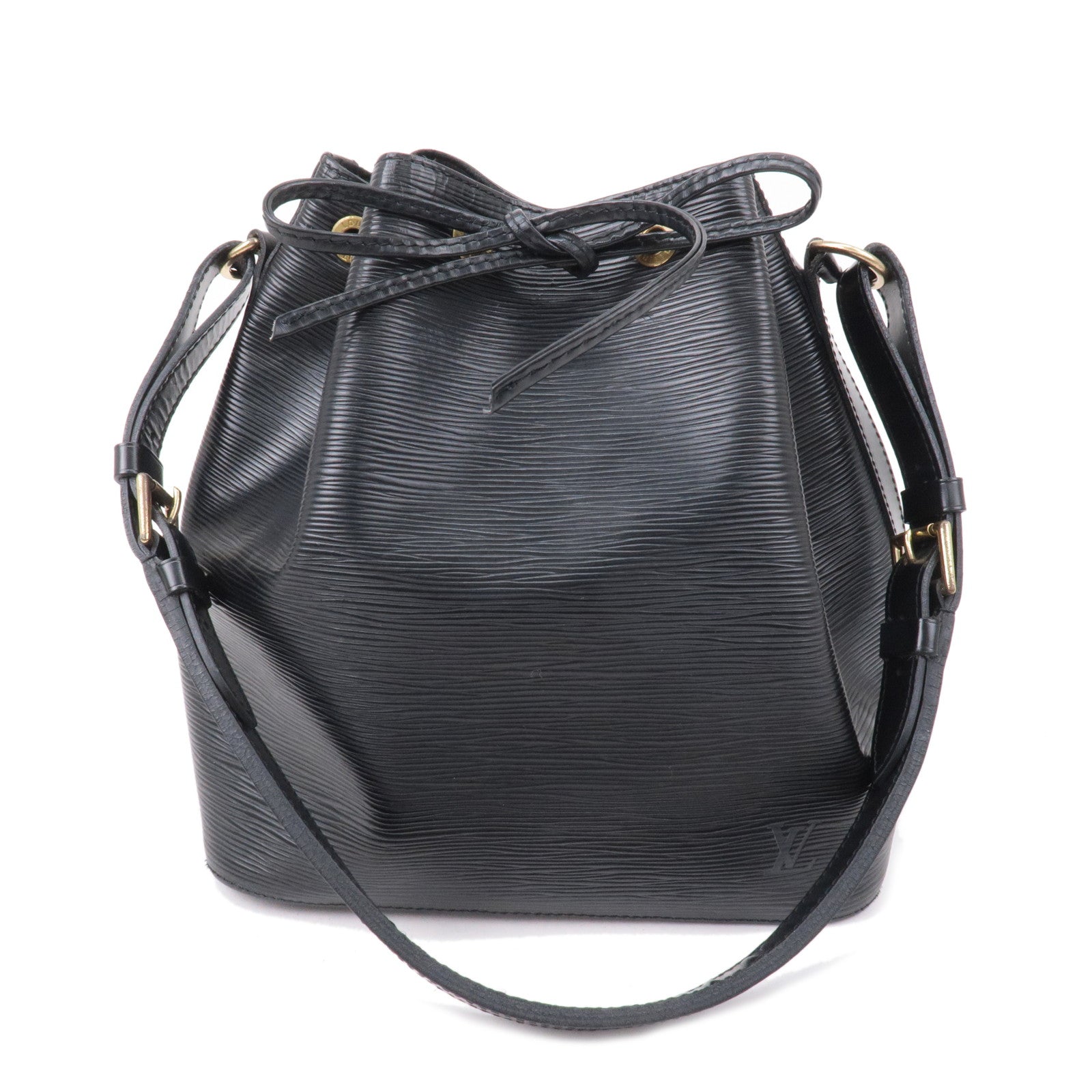 Louis Vuitton Petit Noe Shoulder Bag Handbag Black EPI Leather