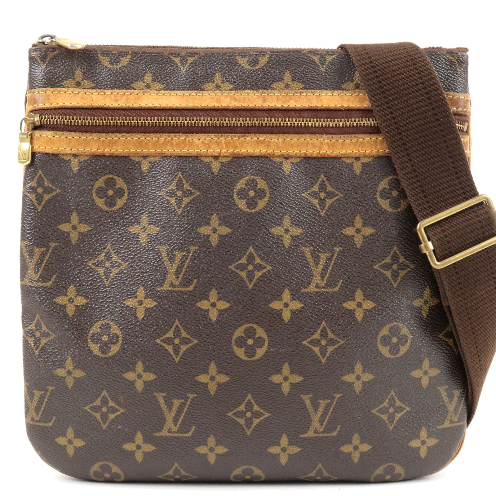 Louis Vuitton Monogram Canvas Pochette Bosphore Messenger Bag - A
