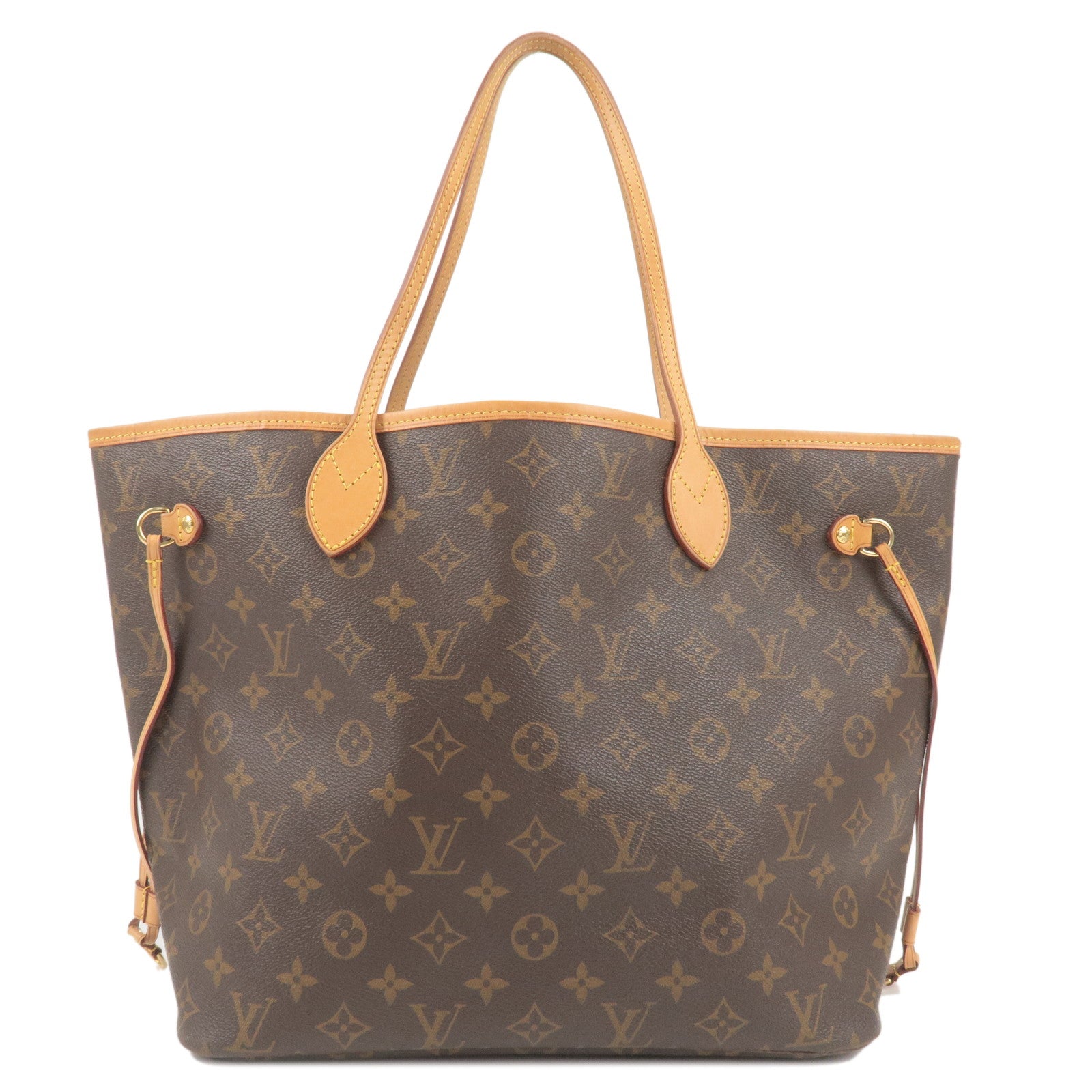 Louis Vuitton - Neverfull mm - Monogram Leather - Black / Beige - Women - Handbag - Luxury