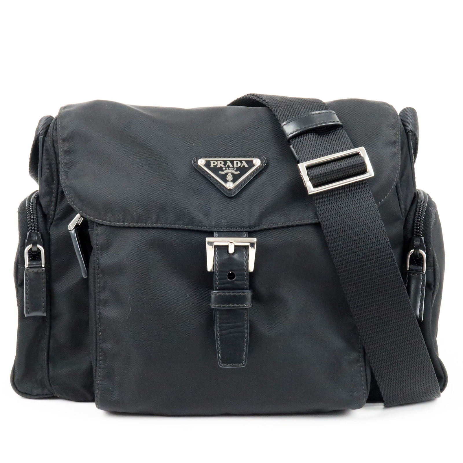 Authentic Prada Small Black Nylon Cross Body Shoulder Bag -  Israel