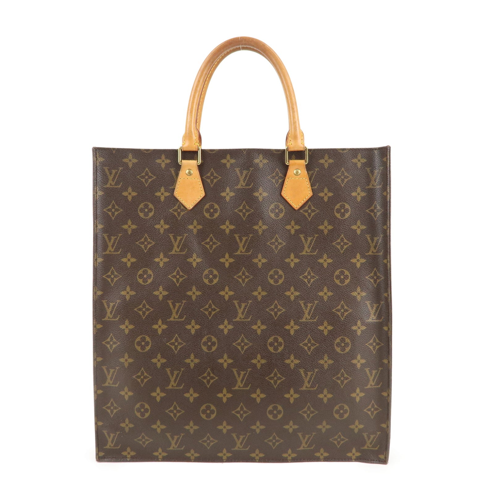 Louis-Vuitton-Monogram-Sac-Plat-Hand-Bag-Tote-Bag-M51140 – dct