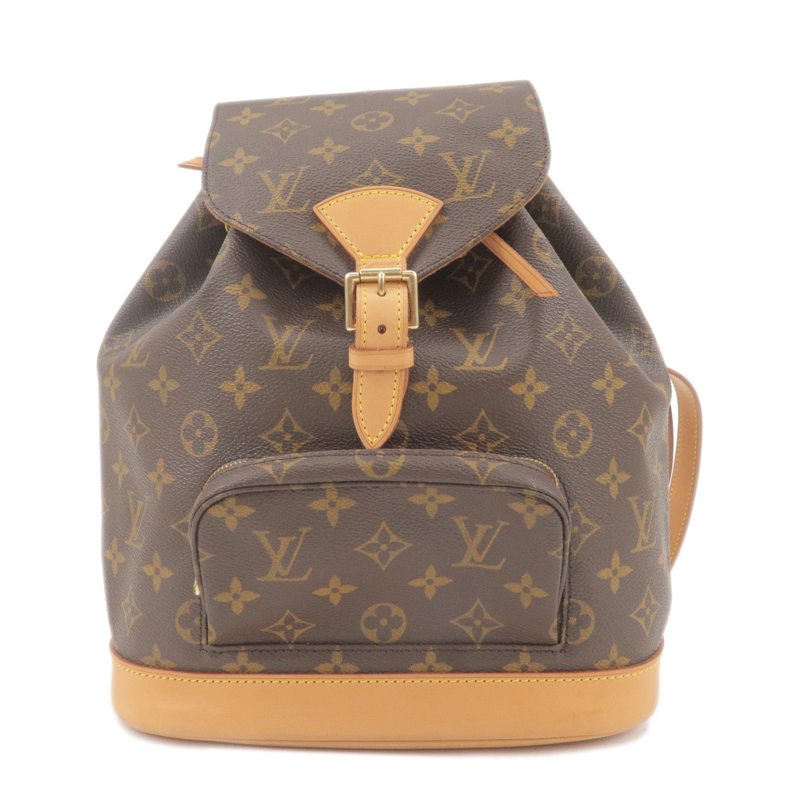 LOUIS VUITTON Brown Monogram Canvas Montsouris MM Backpack - The