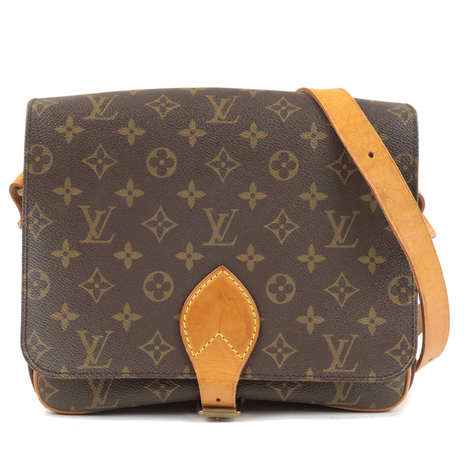 Authentic Preloved Louis Vuitton Monogram Cartouchiere 26 Crossbody Bag