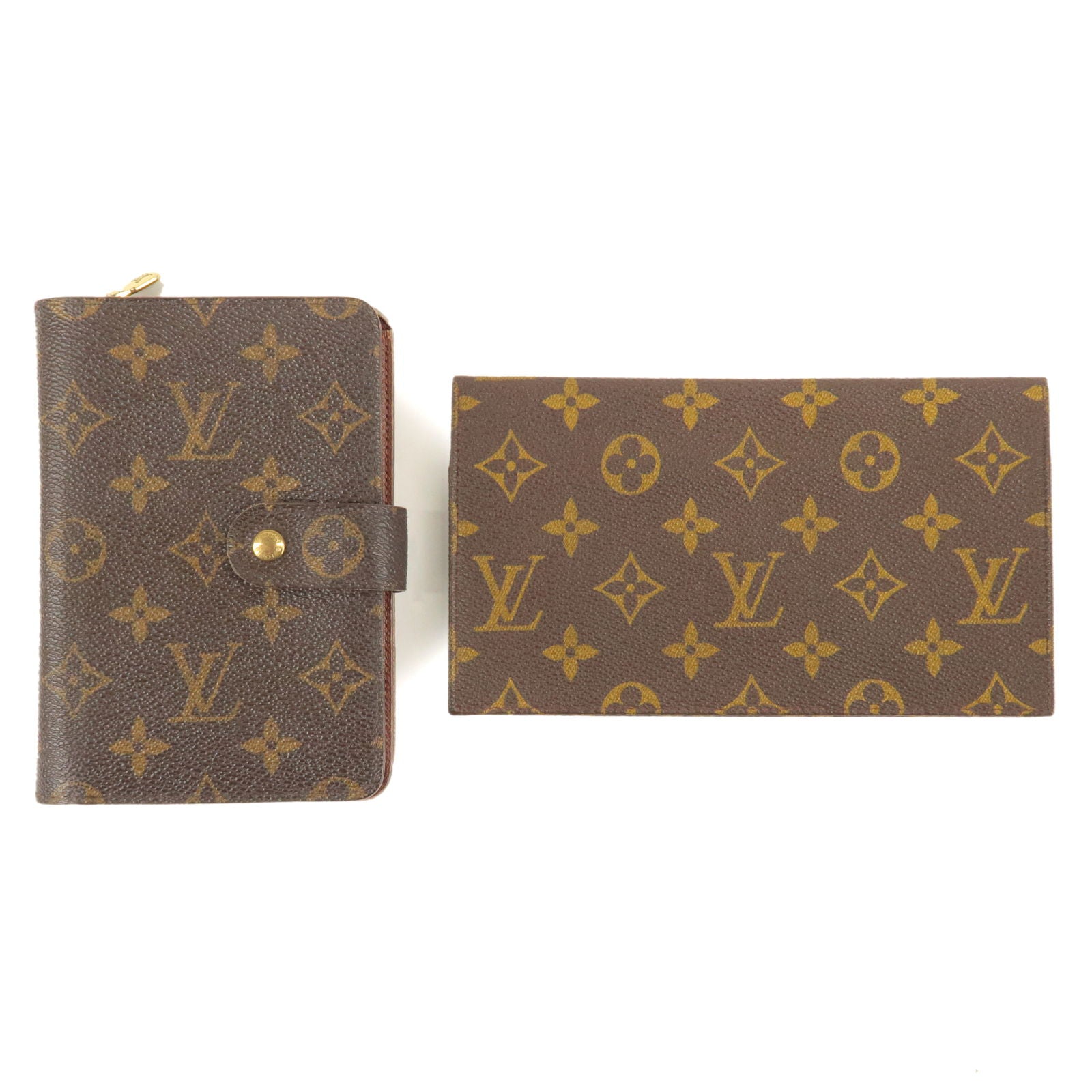 Louis-Vuitton-Set-of-2-Monogram-Wallet-Check-Oraganizer-M61207