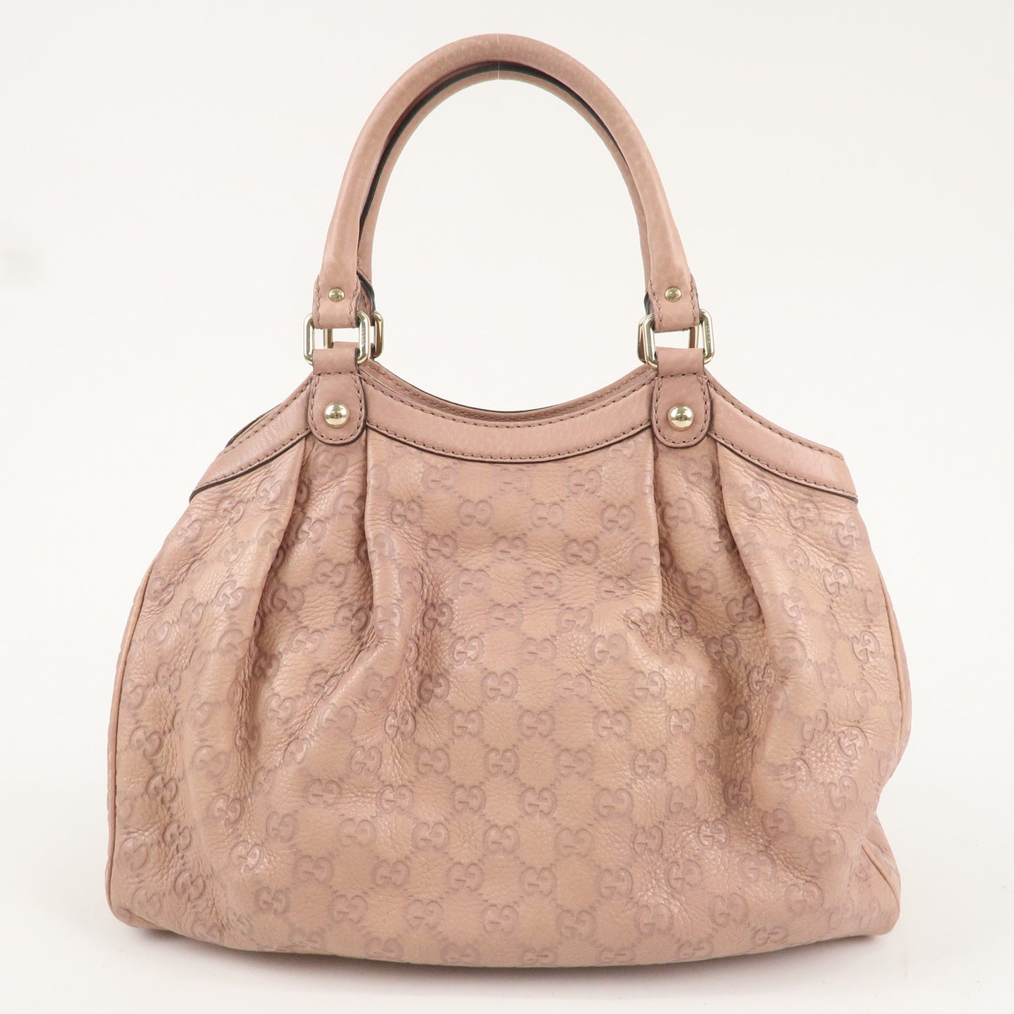 GUCCI Sukey Guccissima Leather Tote Bag Hand Bag Pink 211944