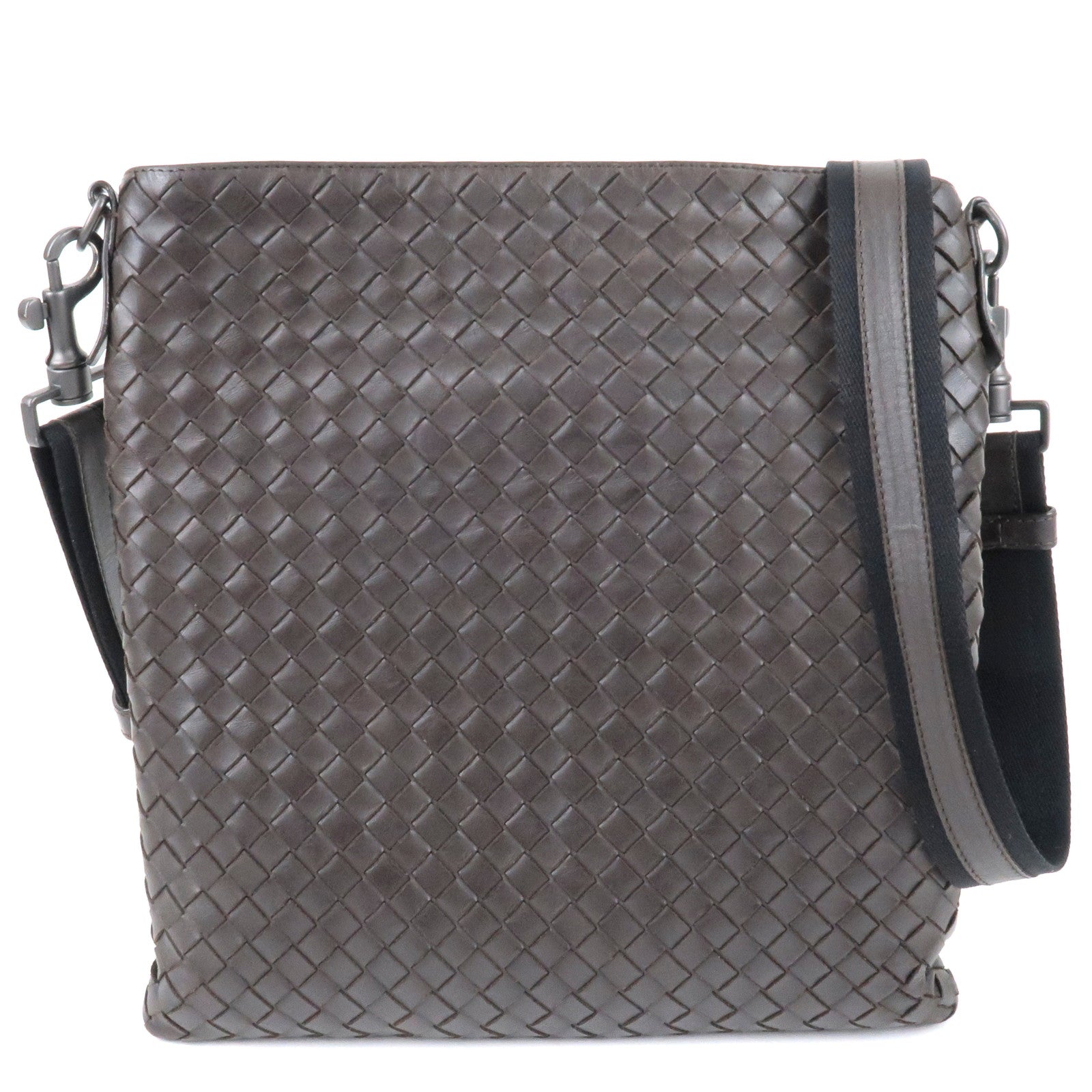 BOTTEGA-VENETA-Intrecciato-Leather-Shoulder-Bag-Brown – dct-ep_vintage  luxury Store