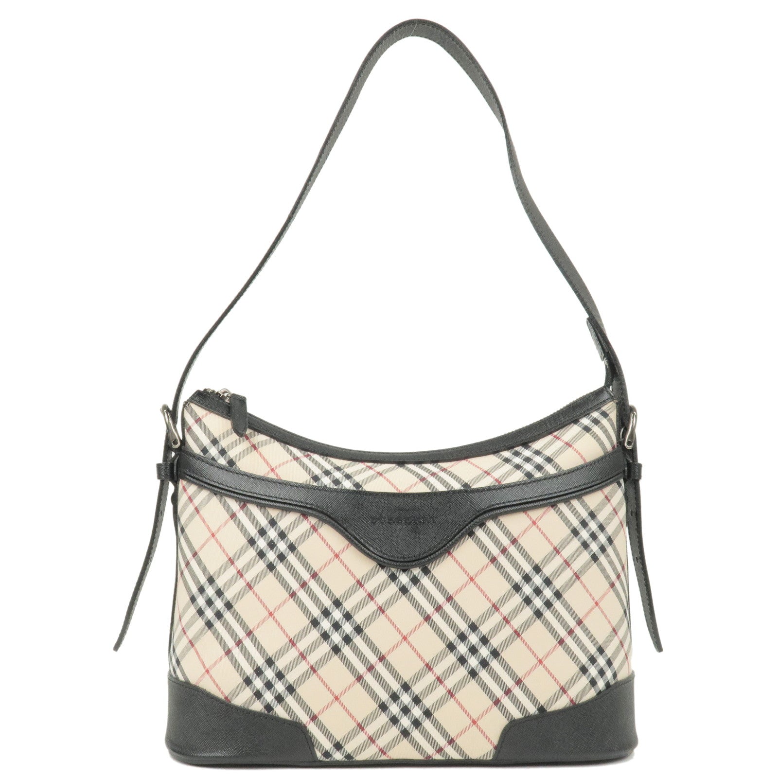 BURBERRY-Nova-Plaid-Nylon-Canvas-Leather-Shoulder-Bag-Beige –  dct-ep_vintage luxury Store