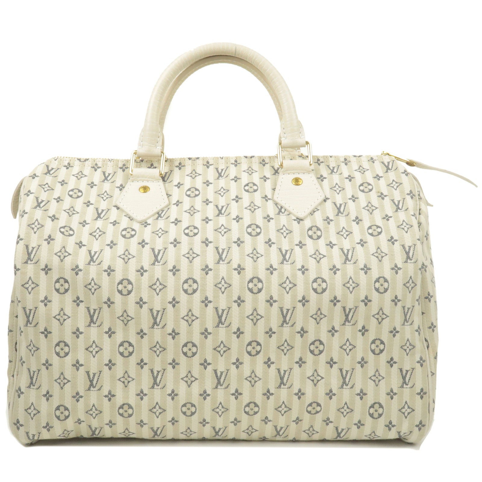 Louis Vuitton White Canvas Monogram Mini Lin Speedy 30 Handbag - ShopStyle  Tote Bags