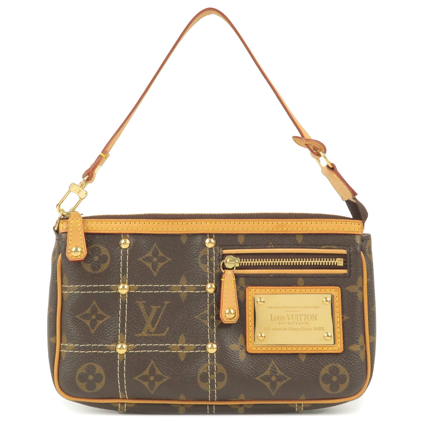 Louis Vuitton Monogram Canvas Riveting Pochette - Handbag | Pre-owned & Certified | used Second Hand | Unisex