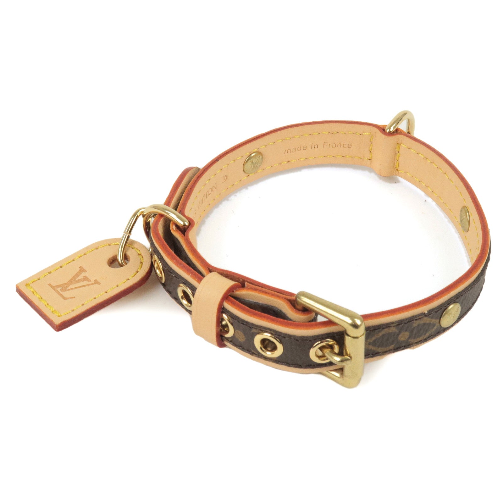 LOUIS VUITTON, a monogram canvas dog collar, Baxter Dog Collar