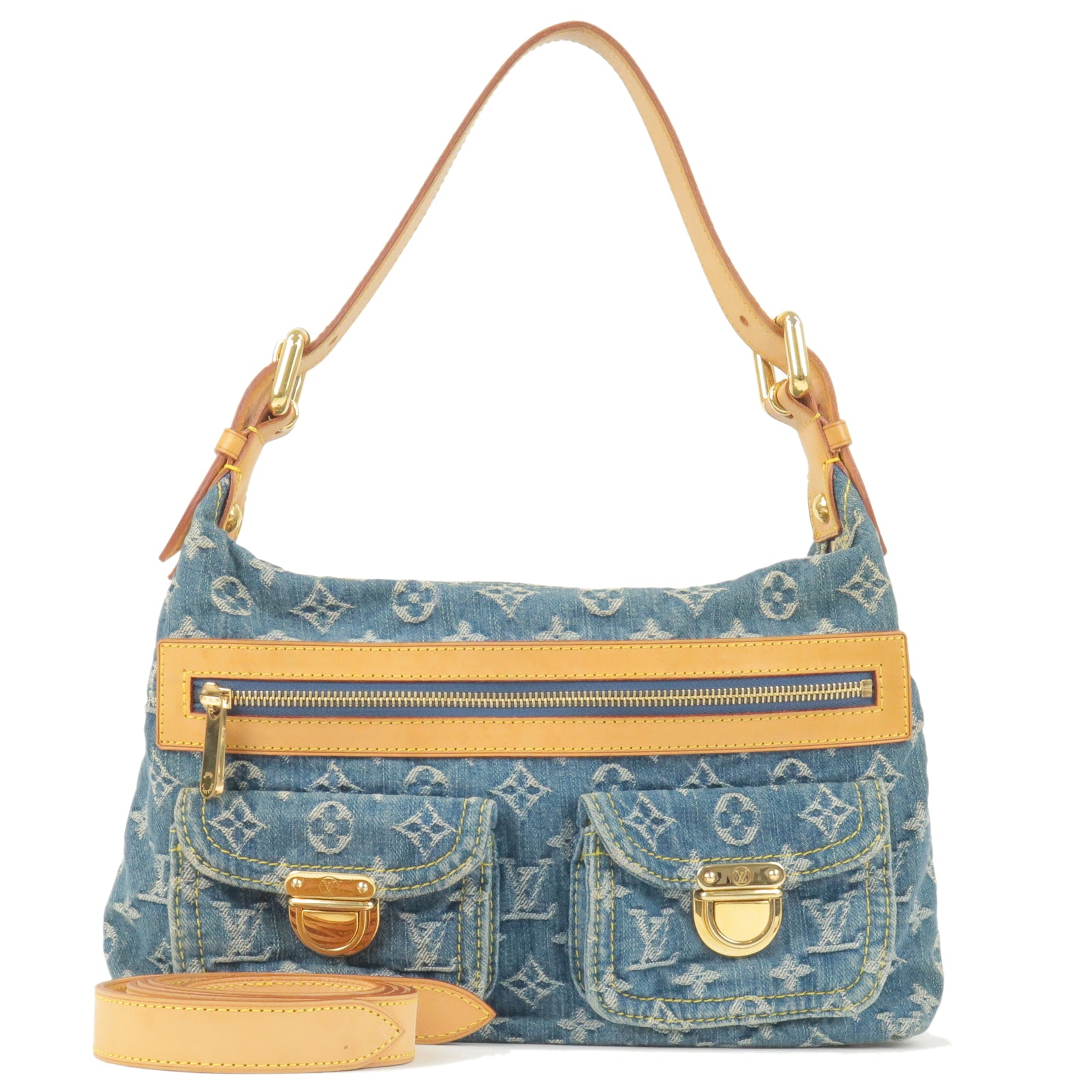 Louis Vuitton, Bags, Beautiful Louis Vuitton Monogram Denim Baggy Pm  Shoulder Bag