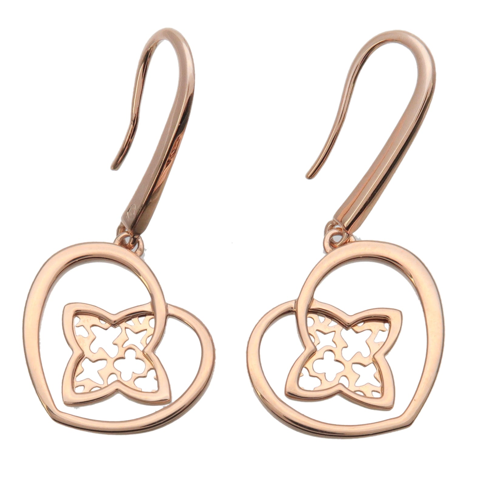 Louis Vuitton Hoop Earrings in Pink Gold