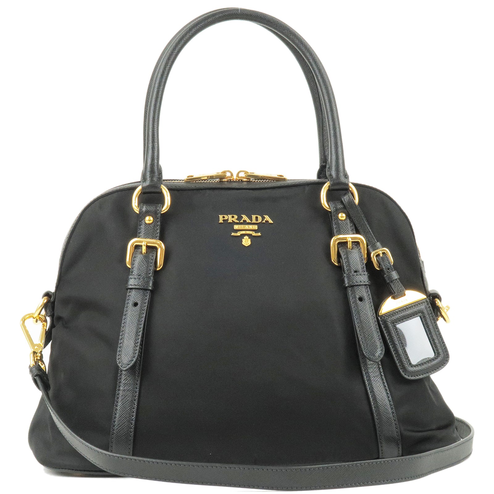 Prada Logo Saffiano Leather Crossbody Bag on SALE