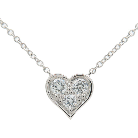 Tiffany&Co.-Sentimental-Heart-3P-Diamond-Necklace-Platinum
