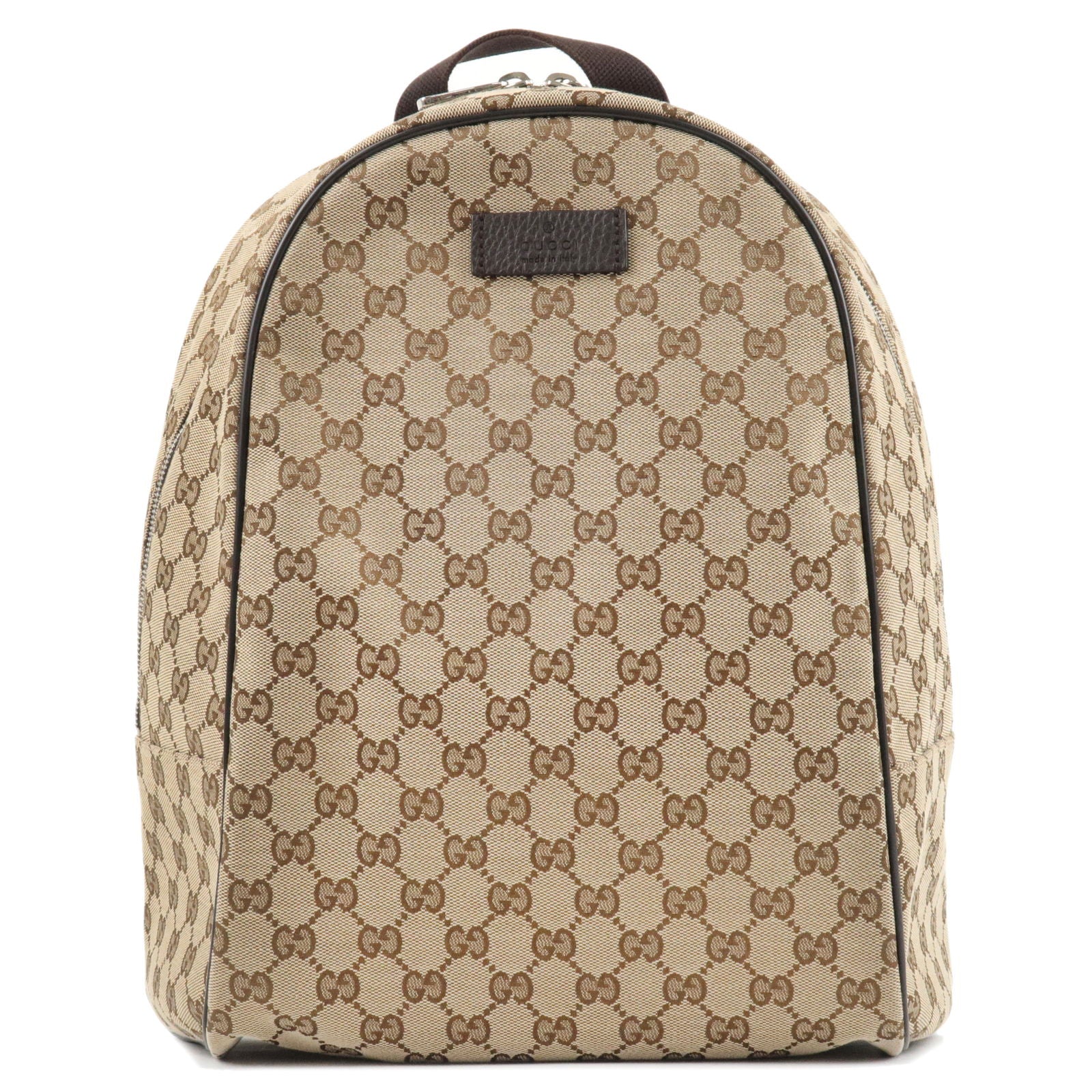 GUCCI GG Monogram Canvas Travel Backpack Bag Beige 449906