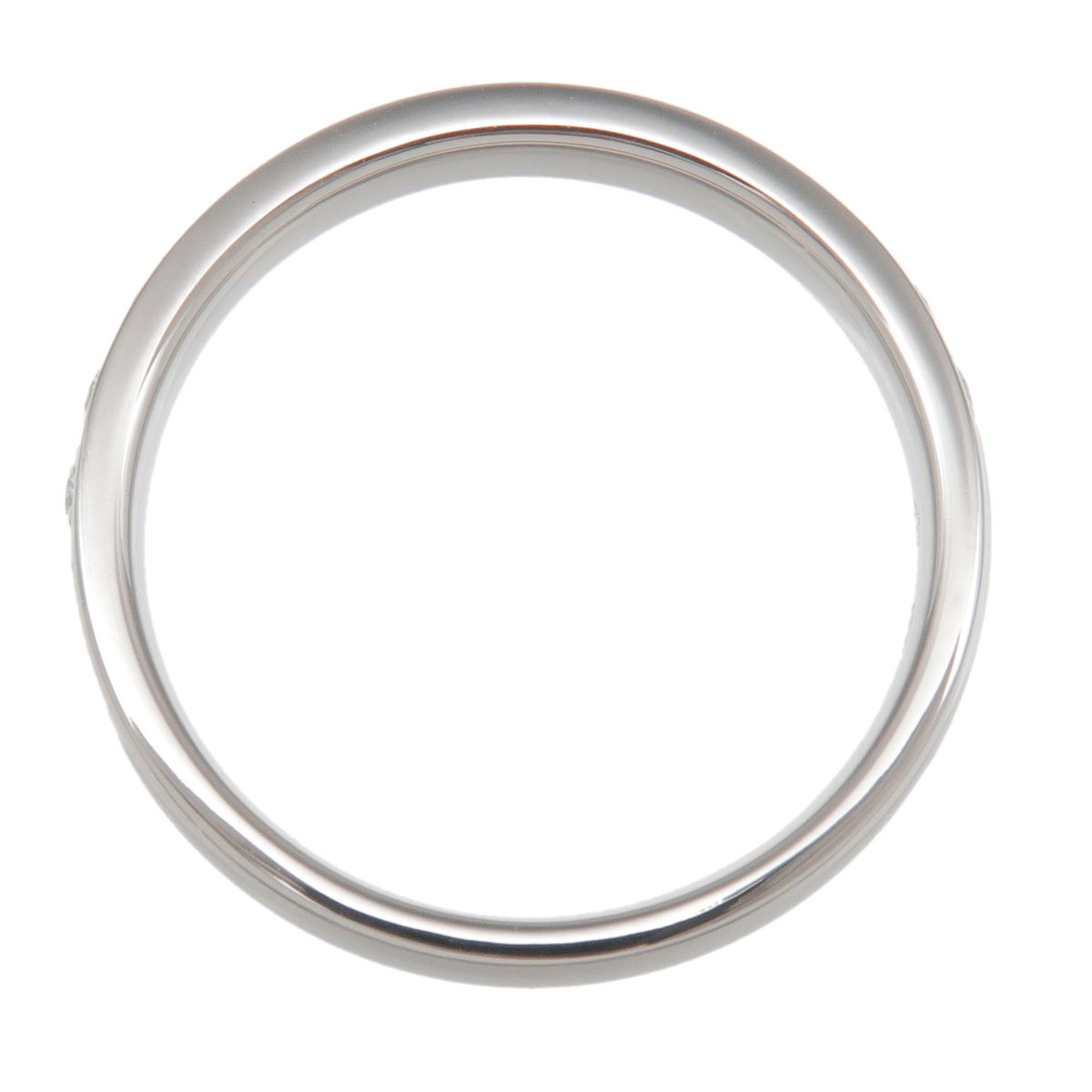 4C Half Eternity Diamond Ring PT999 Platinum US5.5-6 EU51.5