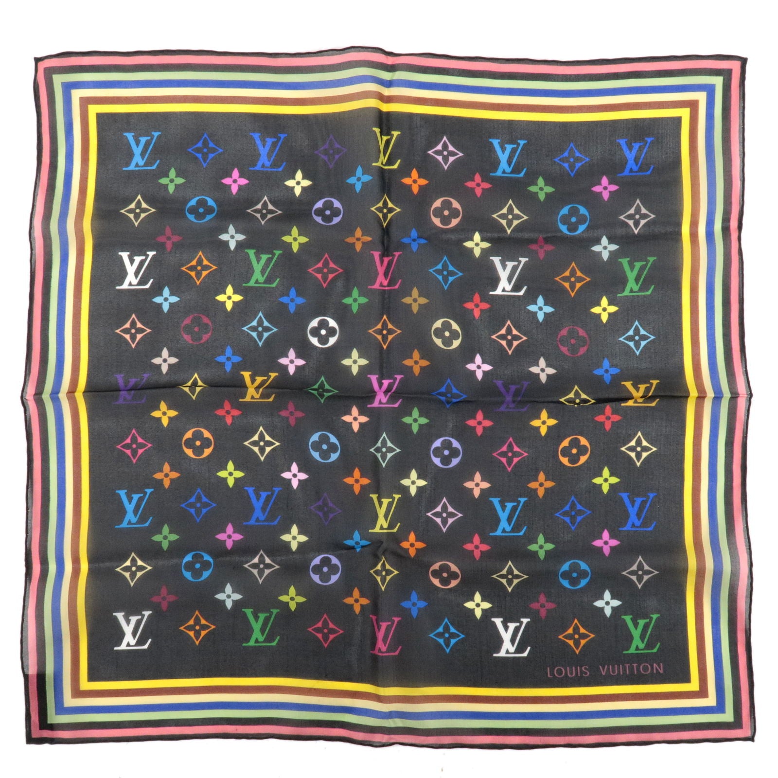 Louis Vuitton Multi Colour Silk Scarf