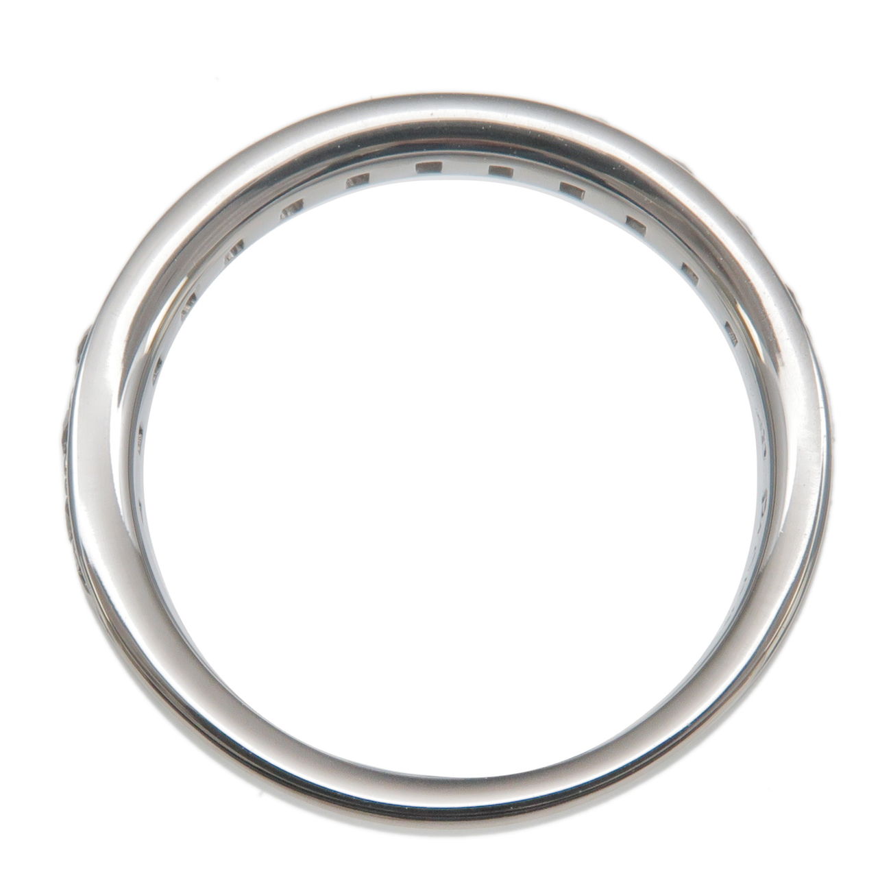 4C Half Eternity Diamond Ring PT950 Platinum US3.5-4 EU46