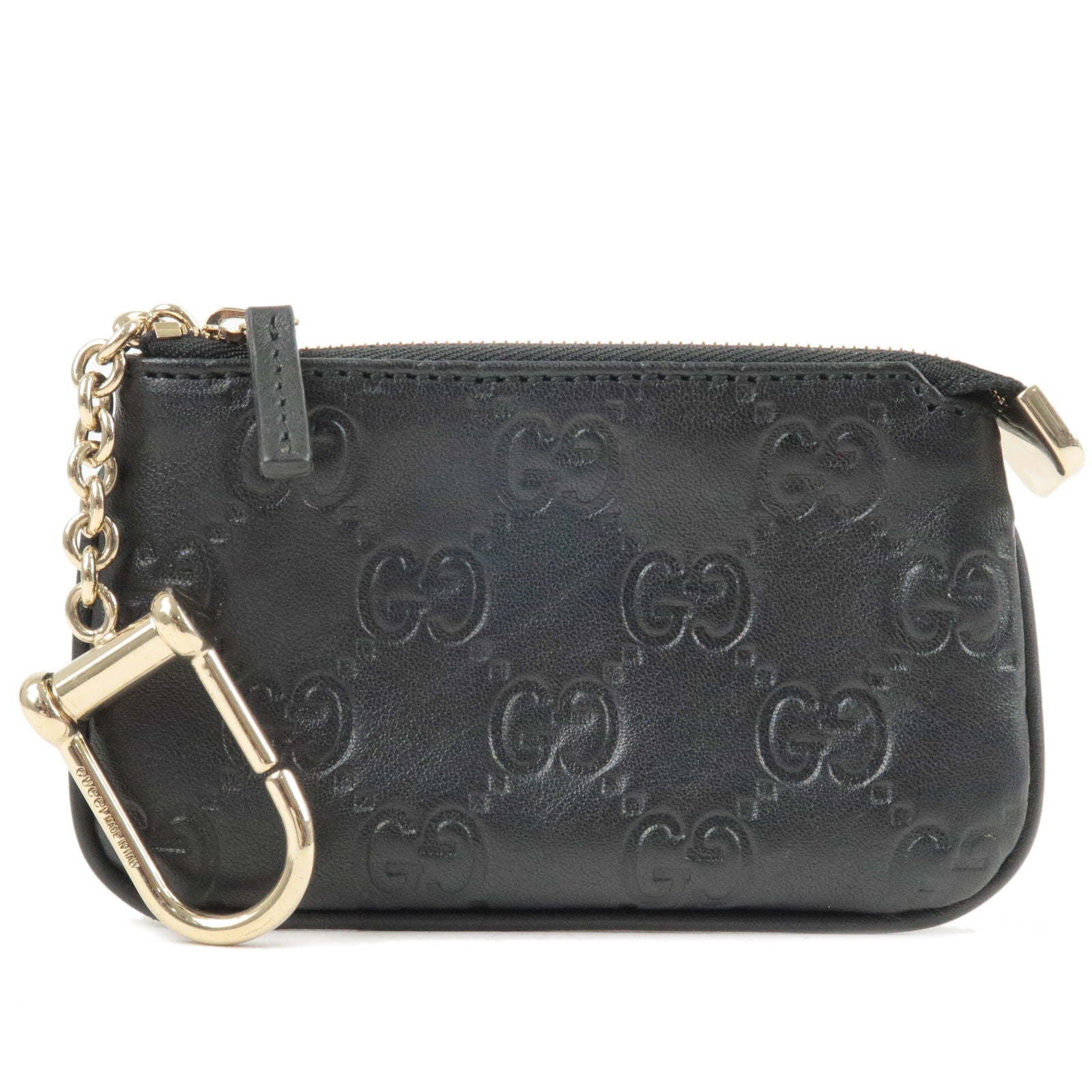 GUCCI-Guccissima-Leather-Coin-Case-Key-Case-Black-233183 – dct-ep_vintage  luxury Store