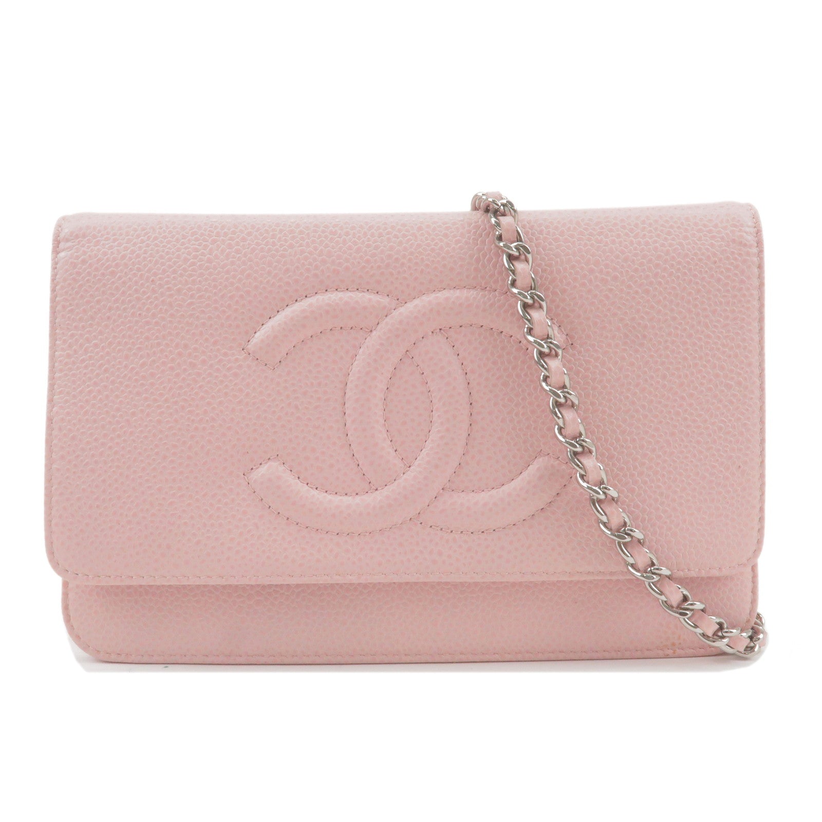 CHANEL Vintage Timeless Caviar Wallet on Chain
