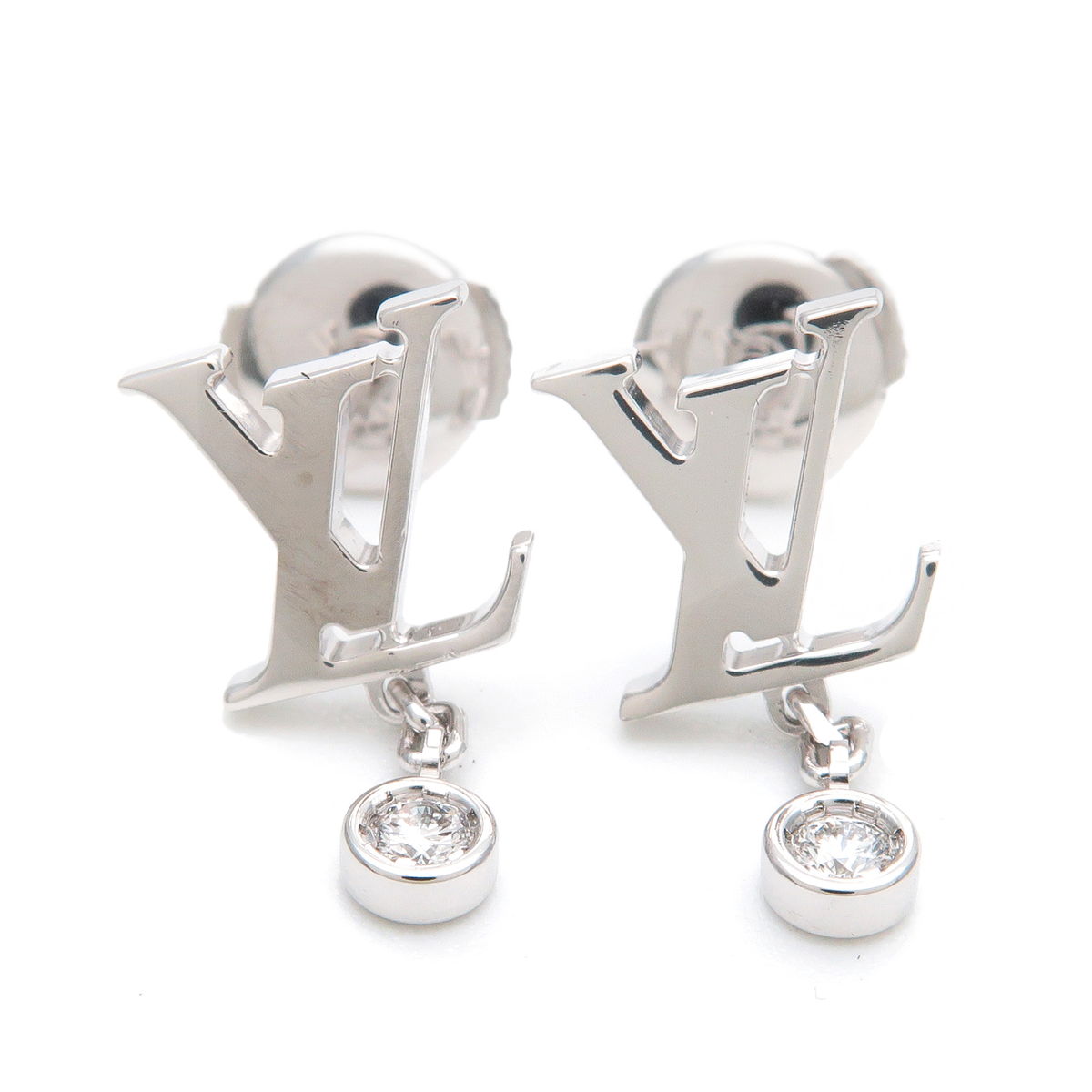 lv stud earrings for women logo