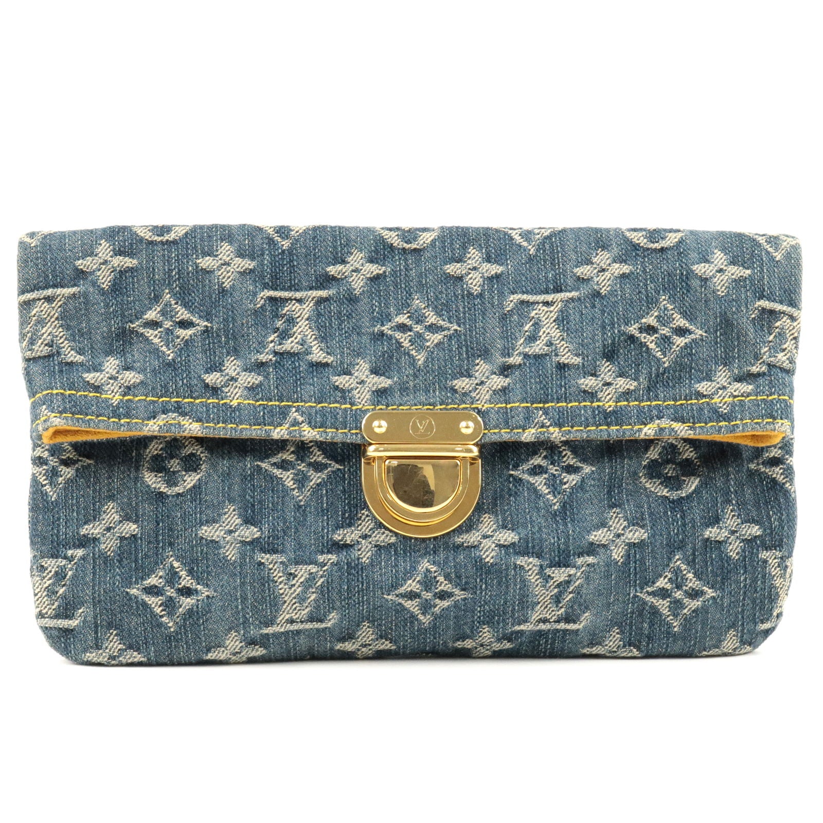 Louis-Vuitton-Monogram-Denim-Pochette-Plat-Clutch-Bag-Blue-M95007 –  dct-ep_vintage luxury Store