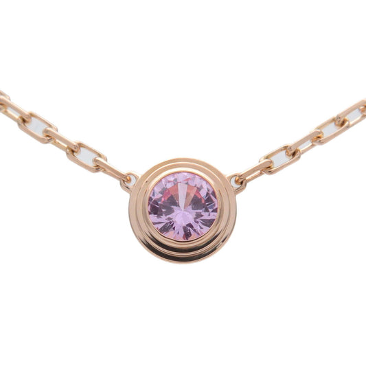 Cartier-Saphirs-Necklace-1P-Pink-Sapphire-K18PG-750PG-Rose-Gold