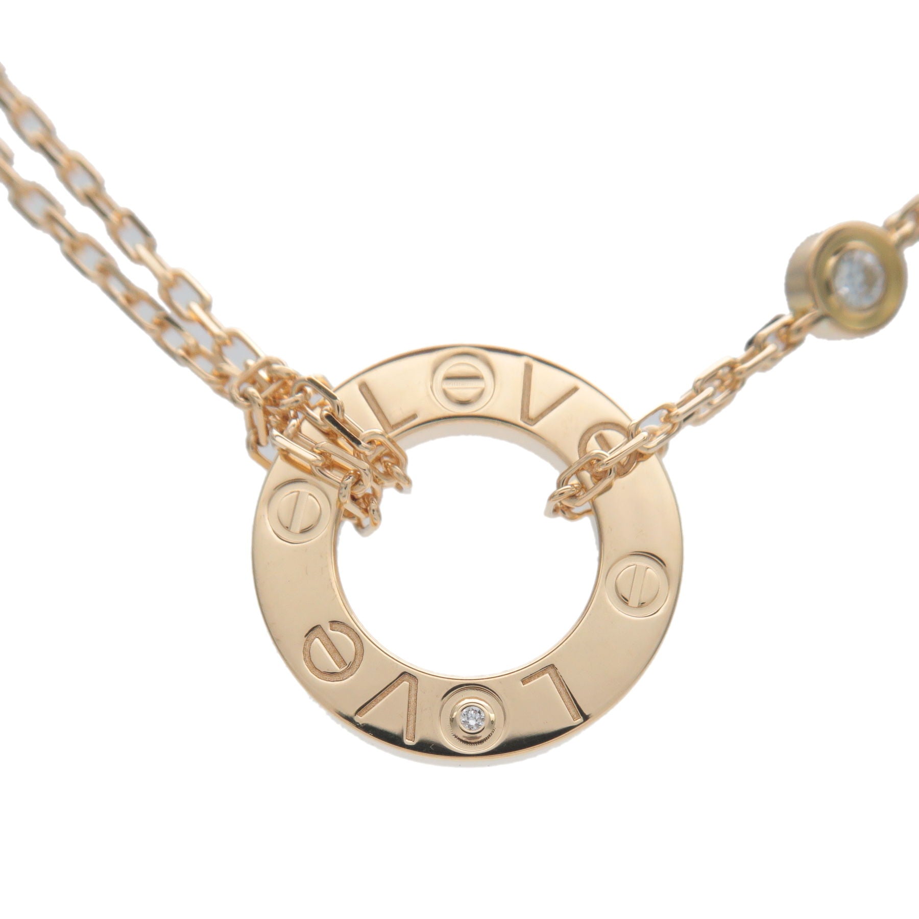 Cartier love circle necklace Clearance
