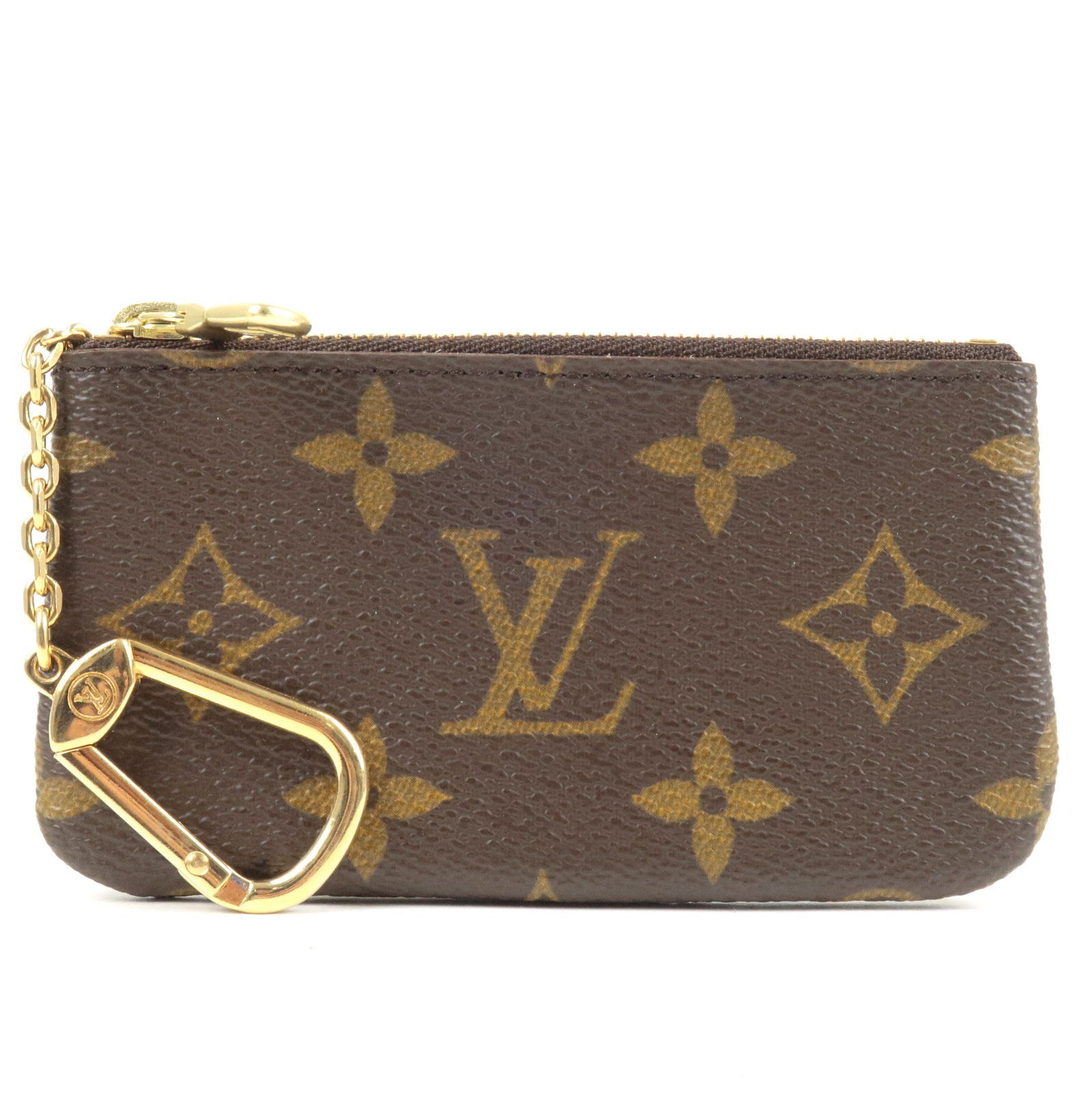 Louis Vuitton - Key Pouch - Monogram Leather - Bicolore Black Beige - Women - Luxury