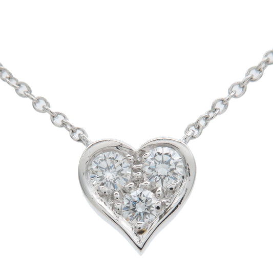 Tiffany&Co.-Sentimental-Heart-3P-Diamond-Necklace-PT950-Platinum