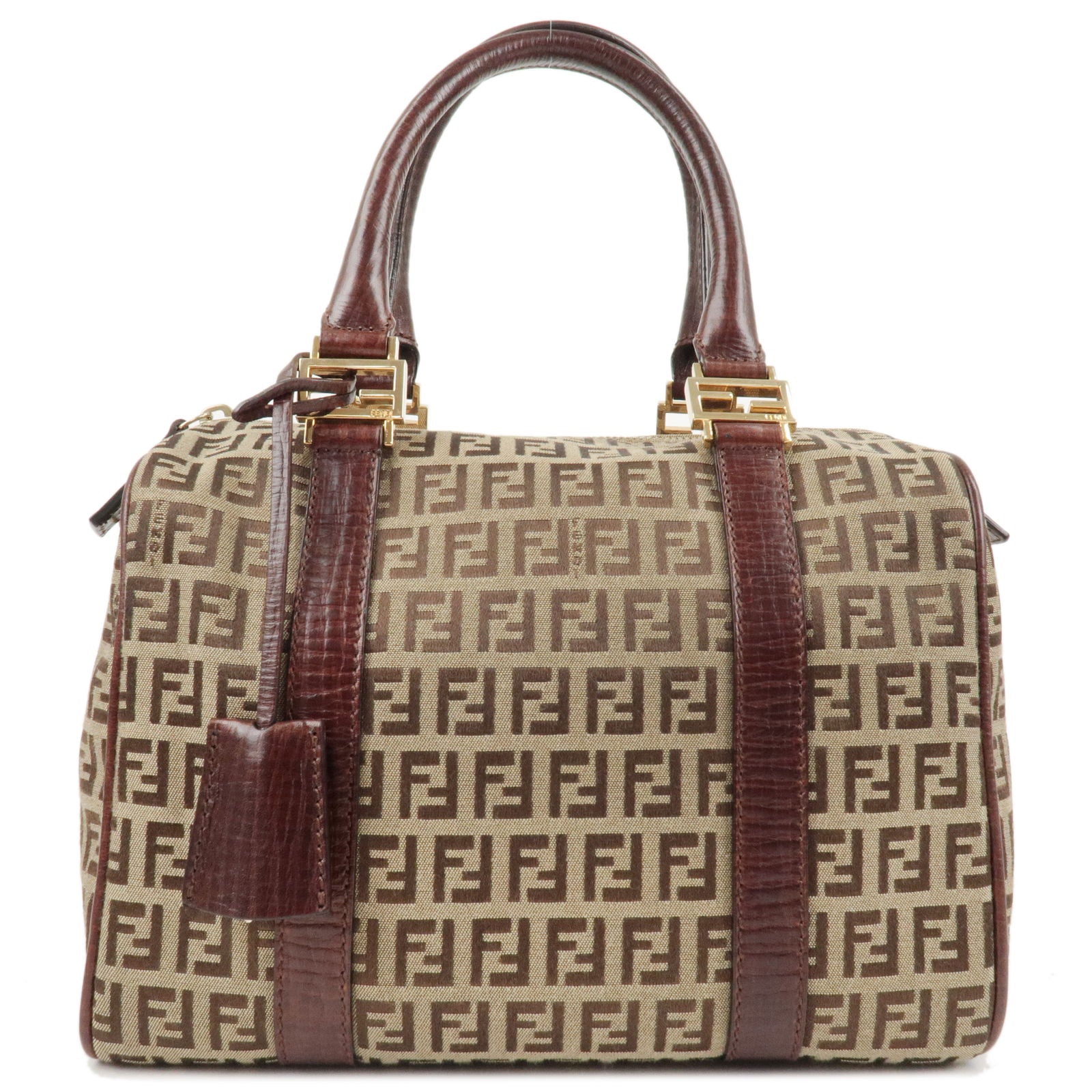 FENDI-Zucchino-Canvas-Leather-Boston-Bag-Brown-Beige-8BL068 –  dct-ep_vintage luxury Store