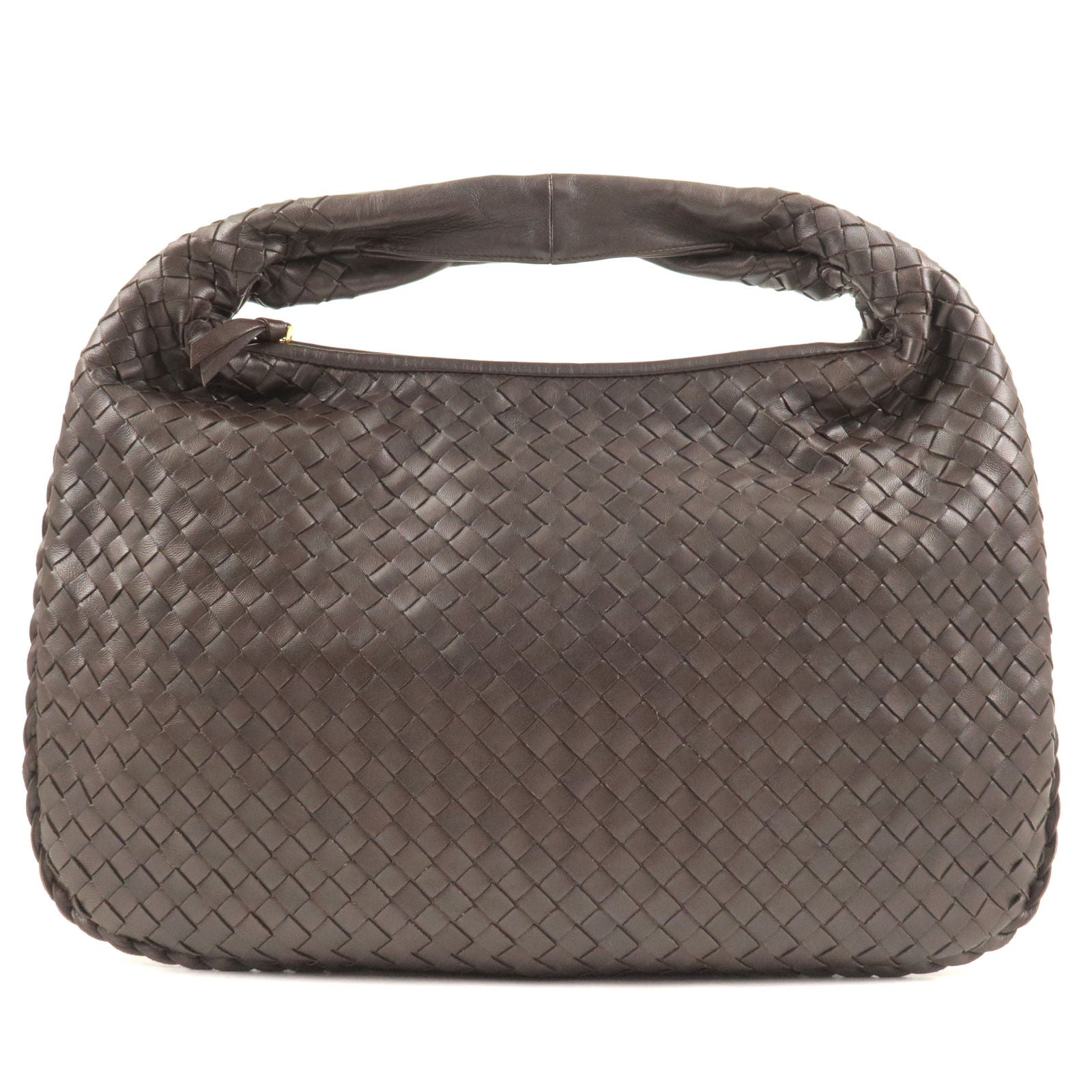 Sell Bottega Veneta Vintage Intrecciato Hobo Bag - Dark Brown