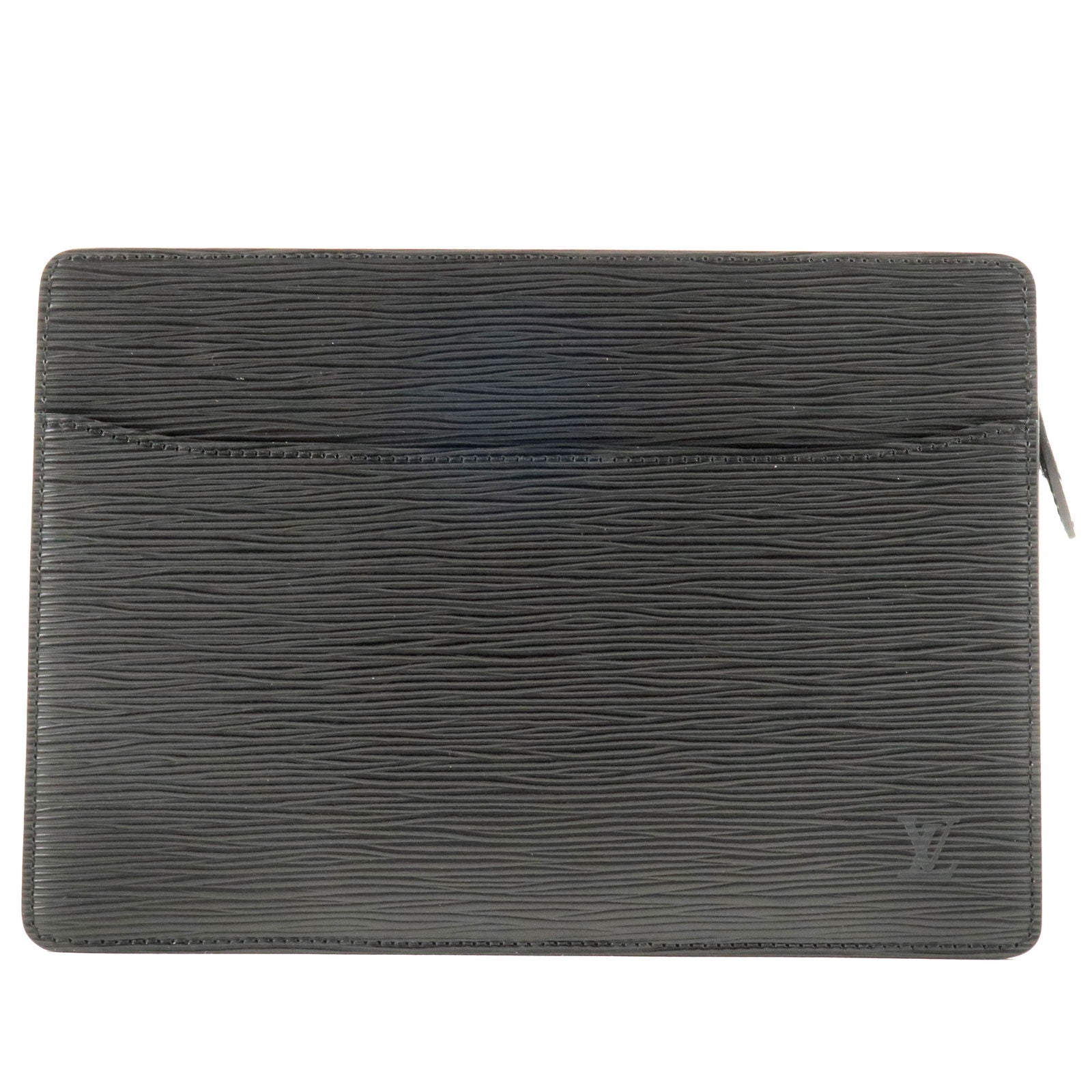 Louis Vuitton Black Epi Leather Noir Pochette Homme Clutch Bag