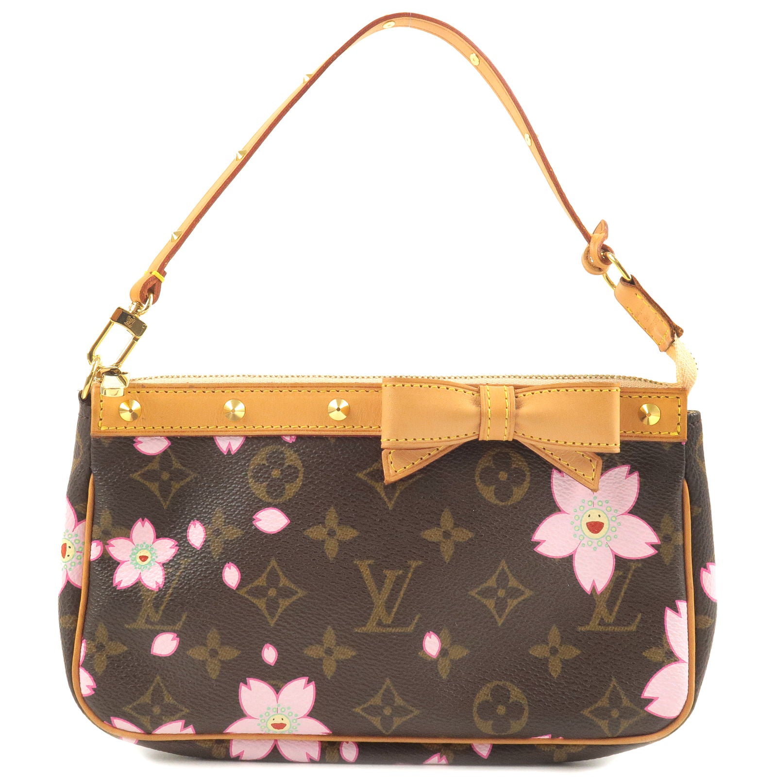 Louis Vuitton Pochette Accessoires Bag Ar0023 Purse Cherry Blossom M92006