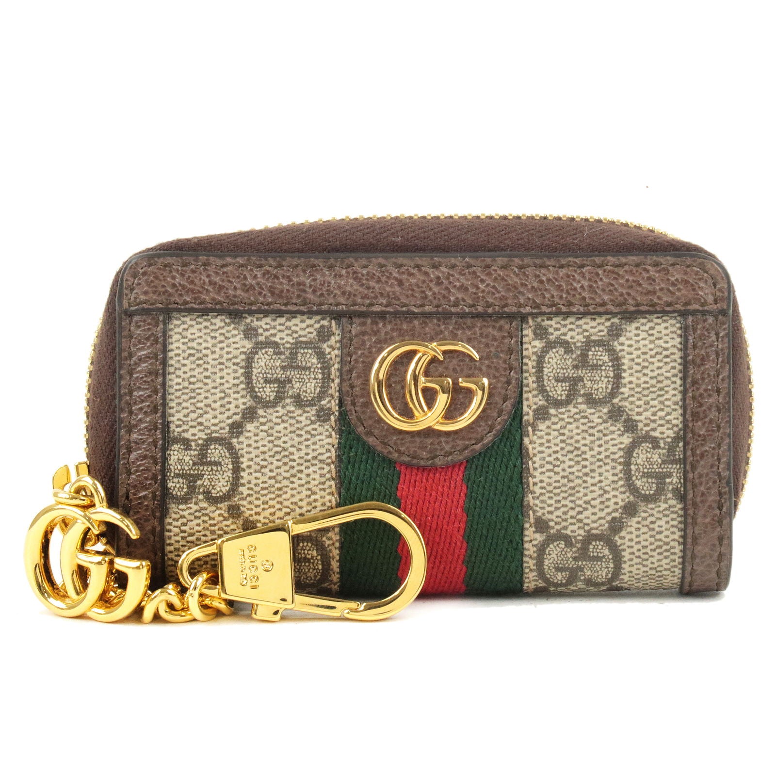 Gucci Beige & Brown Ophidia Key Case