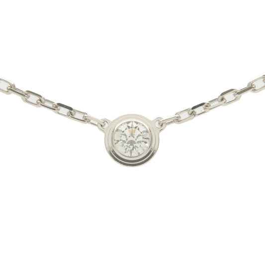 Cartier-Diamant-Légers-SM-1P-Diamond-0.09ct-Necklace-K18WG