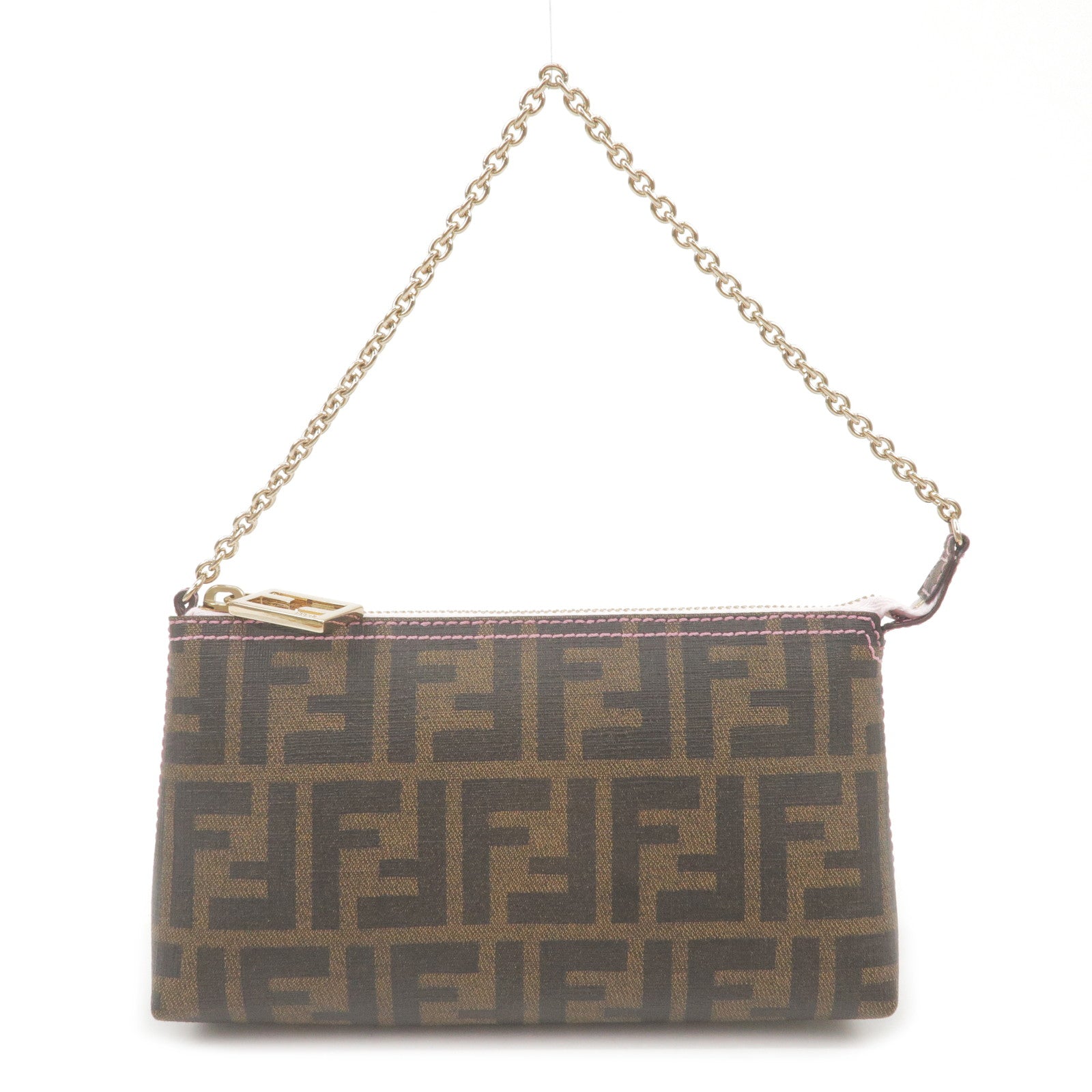 FENDI Zucca Pouch with Chain