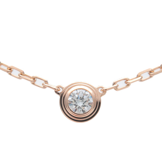 Cartier-Diamants-Légers-SM-1P-Diamond-Necklace-0.09ct-K18PG