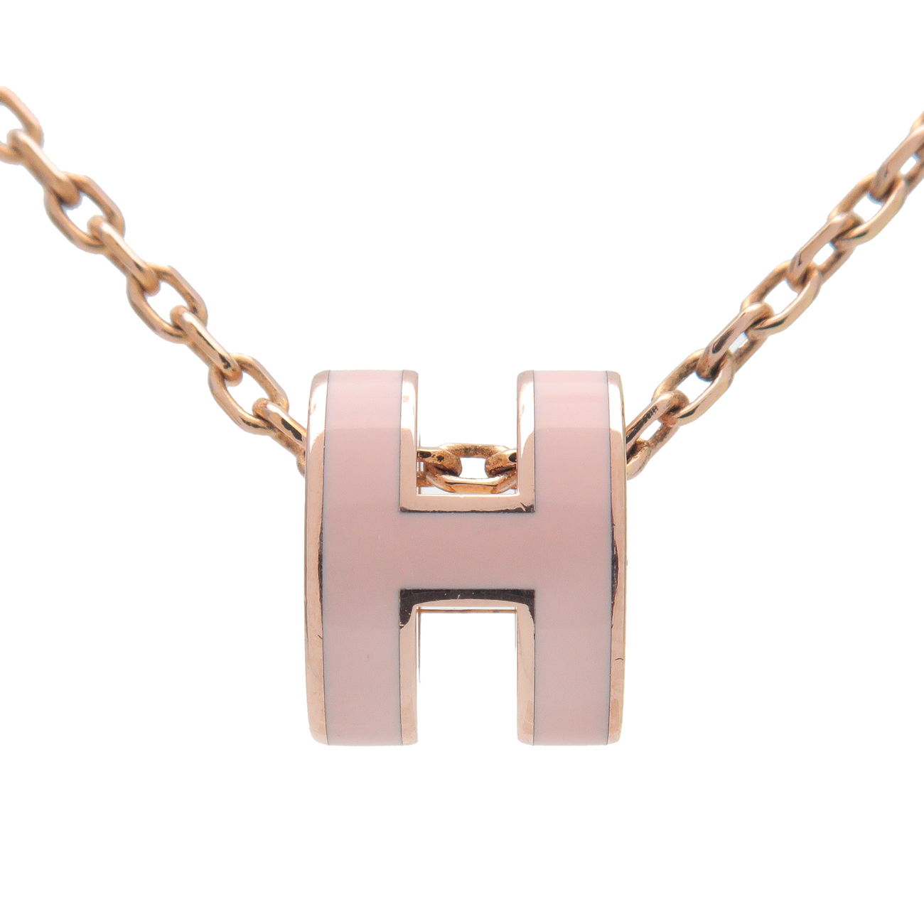 HERMES-Mini-Pop-Ash-Necklace-Rose-Gold-Rose-Dragee – dct-ep_vintage luxury  Store