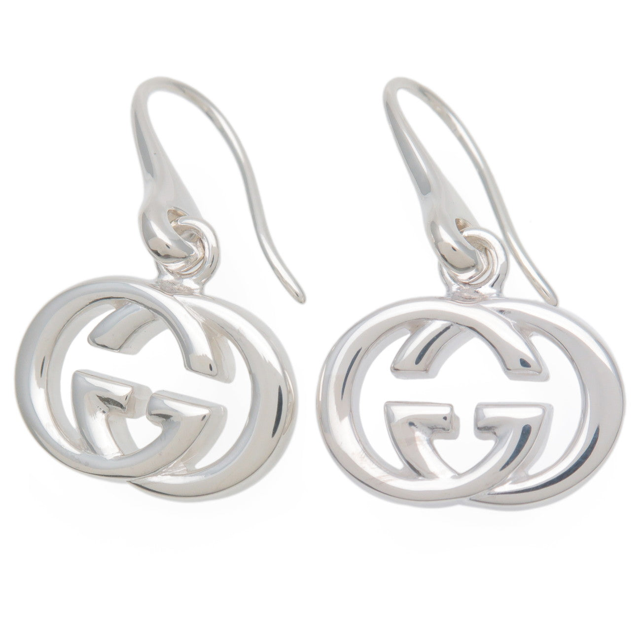 Gucci interlocking g hot sale earrings in silver