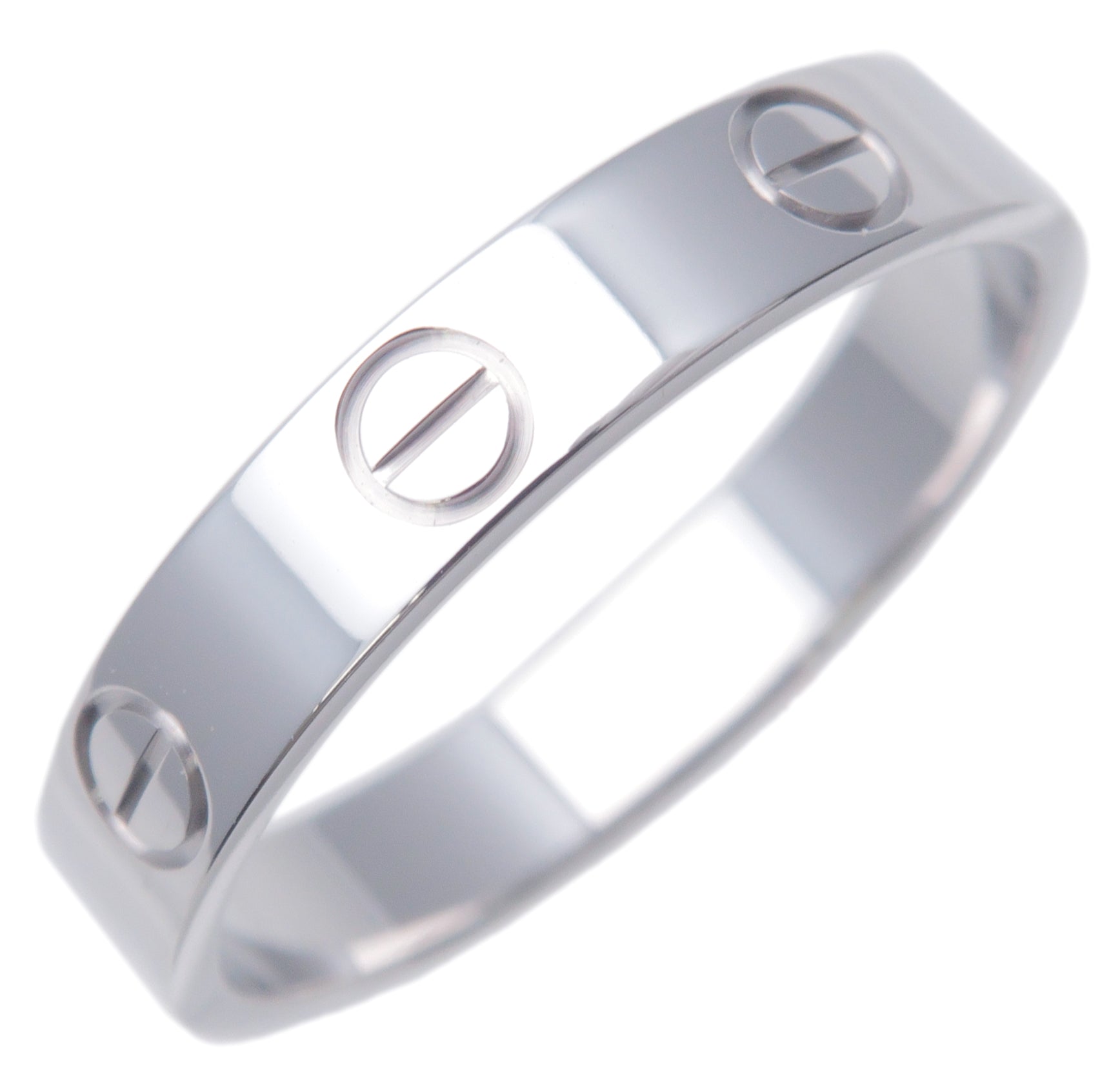 Cartier Mini Love Ring K18WG White Gold 55 US7 7.5 EU55