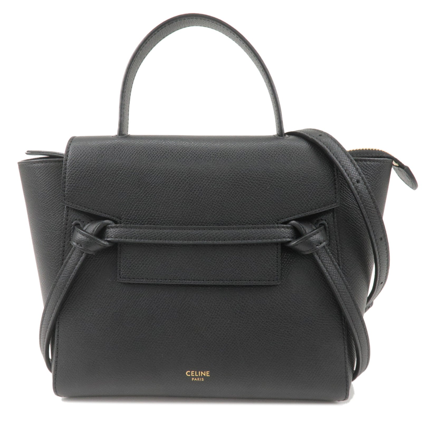 celine belt bag nano black