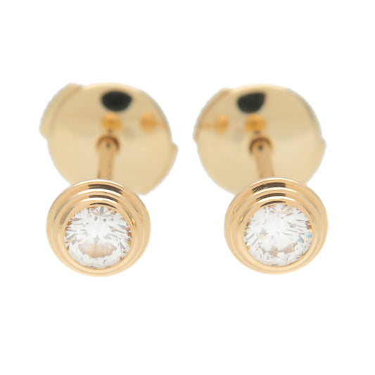 Cartier-Diamants-Legers-Earrings-SM-0.09ct-x2-K18-750-Yellow-Gold