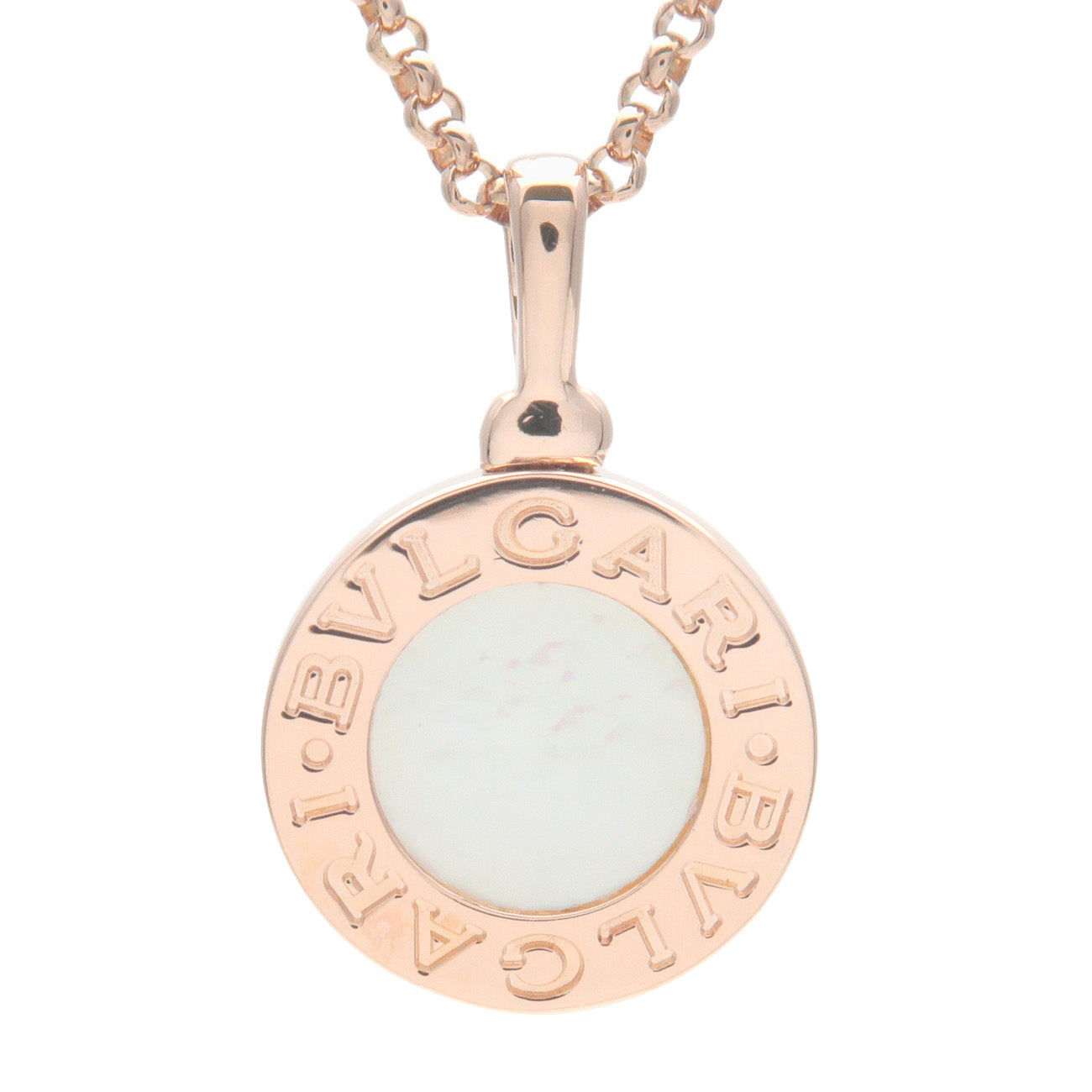 BVLGARI-Mother-of-Pearl-Shell-Necklace-K18PG-750PG-Rose-Gold – dct