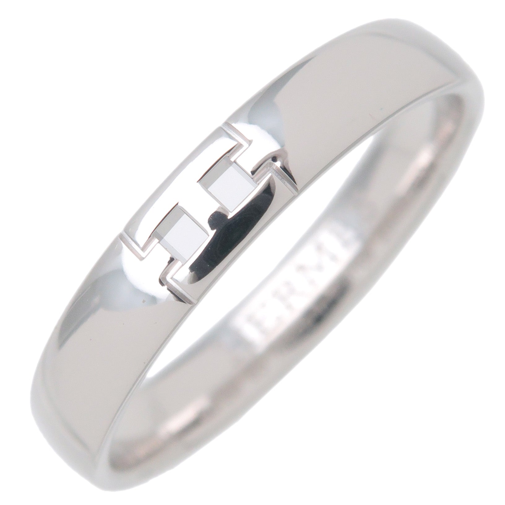 HERMES-Hercules-Ring-K18WG-750WG-White-Gold-#55-US7-7.5 – dct