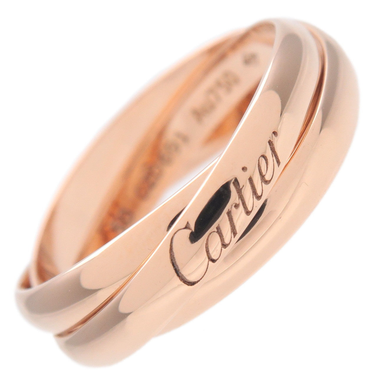 Cartier Trinity Ring SM K18PG 750PG Rose Gold 50 US5.5 EU50.5