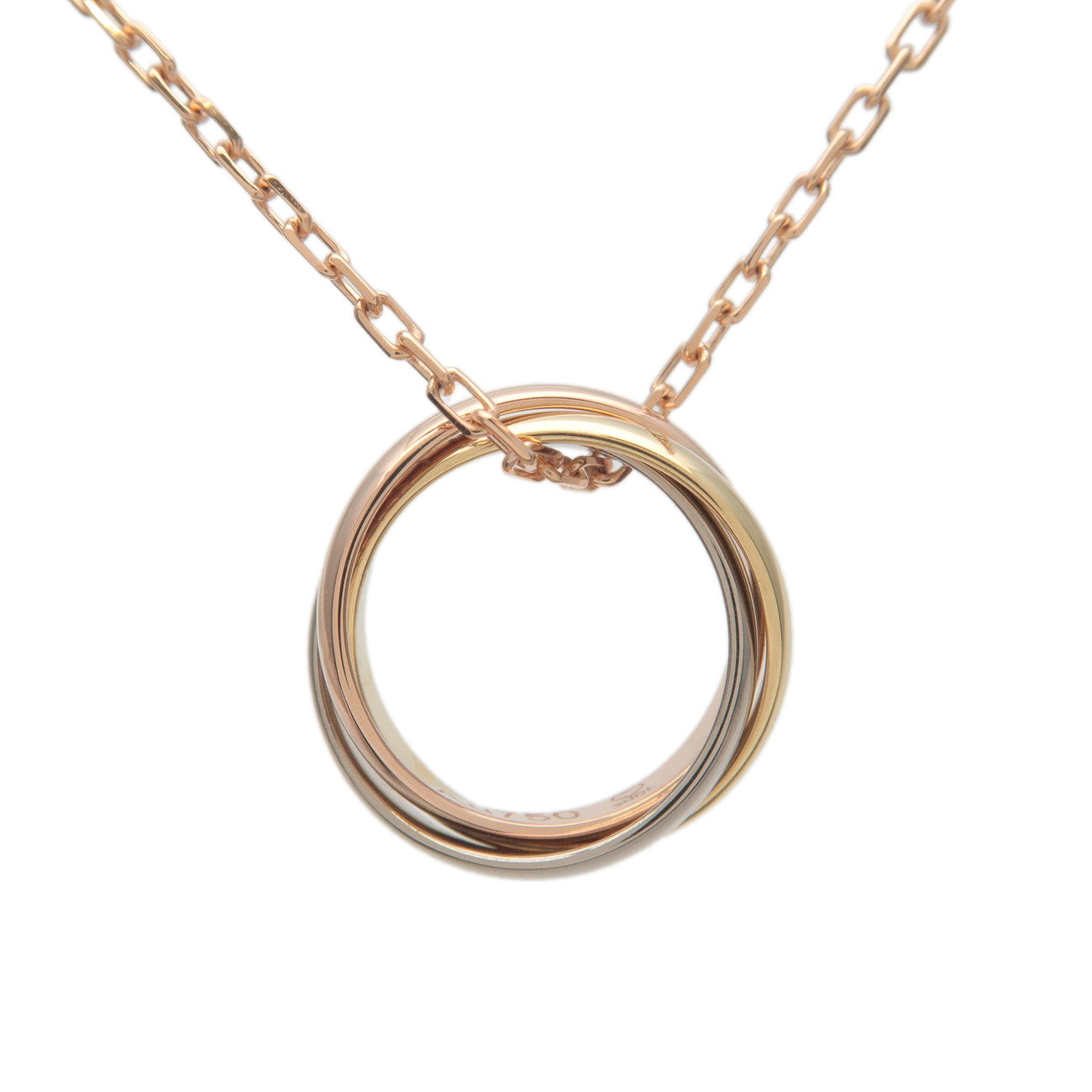 Cartier-Trinity-Necklace-K18-750-Yellow-Gold-White-Gold-Rose-Gold