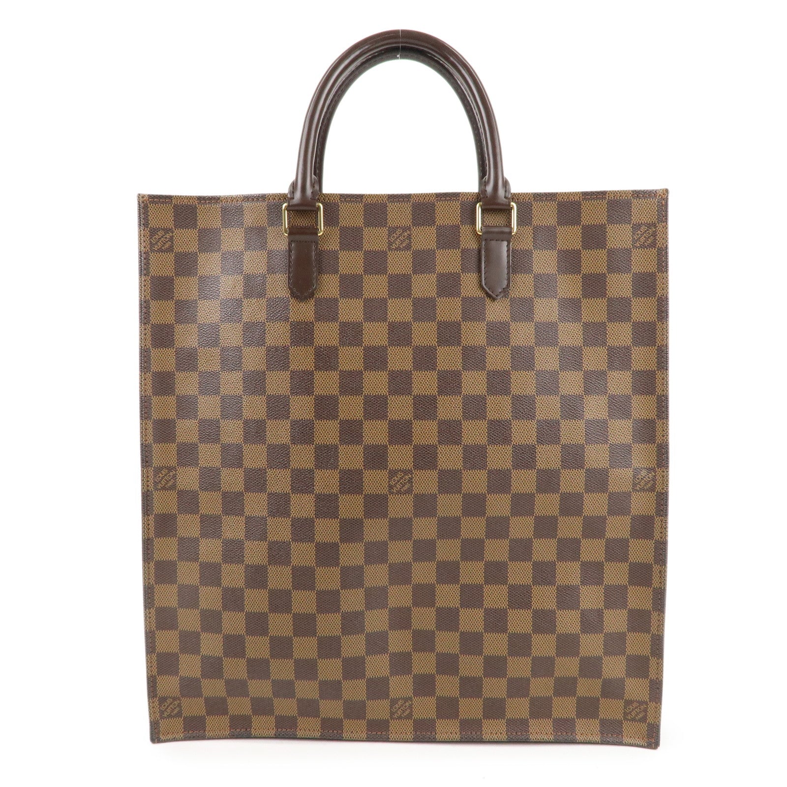 Louis-Vuitton-Damier-Ebene-Sac-Pla-Tote-Bag-Hand-Bag-N51140 – dct